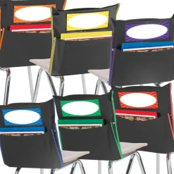 Grouping Chair Pockets Black - 12 Pack - 6 Group Colors