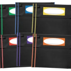 Grouping Chair Pockets Black - 12 Pack - 6 Group Colors