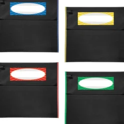 Grouping Chair Pockets Black - 32 Pack - 4 Group Colors