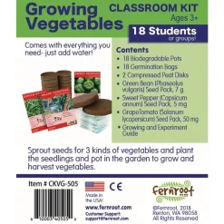 Growing Vegetables Classroom Kit - 18 students