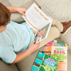 Grow Your Own Basil, Green Beens, Sunflowers, & Tomatoes - 4 books