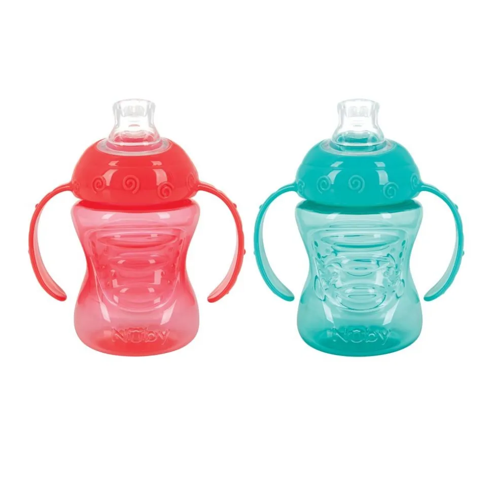 2-Handle No-Spill Grip N’ Sip with Super Spout