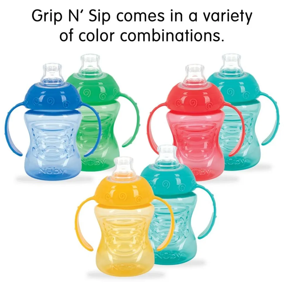 2-Handle No-Spill Grip N’ Sip with Super Spout
