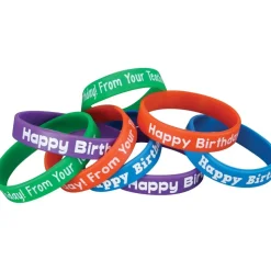 Happy Birthday From Your Teacher Silicone Bracelets - 24 bracelets