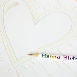 Happy Birthday Multi-Colored Pencils - 12 pencils