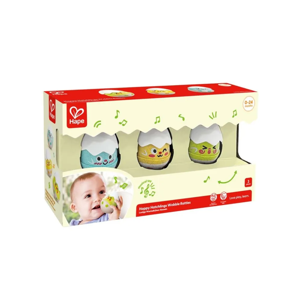 Happy Hatchlings Wobble Rattles - Set of 3