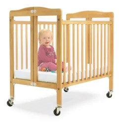 Hardwood Compact Folding Clear View Crib