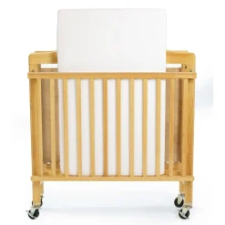 Hardwood Compact Folding Clear View Crib