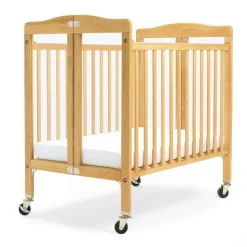 Hardwood Compact Folding Clear View Crib