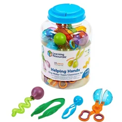 Helping Hands Fine Motor Tools Classroom Set - 24 pcs