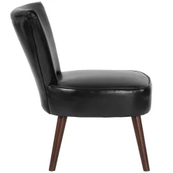 HERCULES Holloway Series Black LeatherSoft Retro Chair