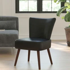 HERCULES Holloway Series Black LeatherSoft Retro Chair