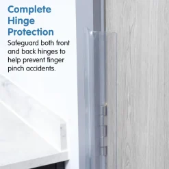 79"h Finger Shield Door Protection Pack - Black, 10 sets