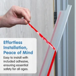 79"h Finger Shield Door Protection Pack - White, 10 sets