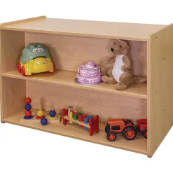 30" High Double-Sided Storage Unit - Maple/Maple, Assembled