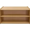 24" High Double-Sided Storage Unit - Maple/Maple, Assembled