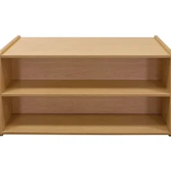 24" High Double-Sided Storage Unit - Maple/Maple, Assembled