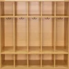 48" High 5-Section Locker - Maple/Maple, Assembled