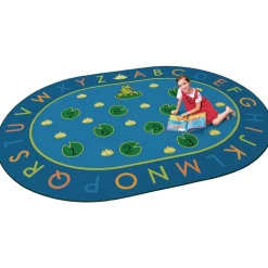 Hip Hop to the Top 6'9" x 9'5" Oval Premium Carpet
