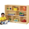 35 1/2"H Mobile Divided Shelf Storage - Hardboard Back