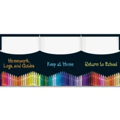 Homework Tri-Fold 3-Pocket Folders - 12 folders