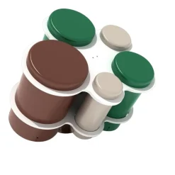 Honeycomb Hand Drums - Playground Equipment - Natural