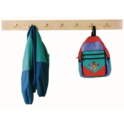 7 Hook Wall-Mount Coat Rail - 42"W