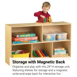 29"H Single Storage Unit - 15"D Magnetic Write-n-Wipe Back