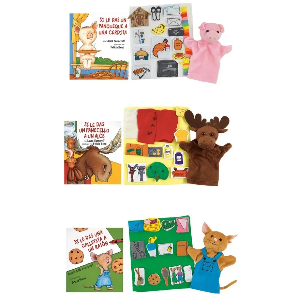 "If You Give A…" Series Spanish Books & Props - Set of 3