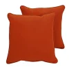 24" Indoor/Outdoor Pillows, 2 Pack - Burnt Orange