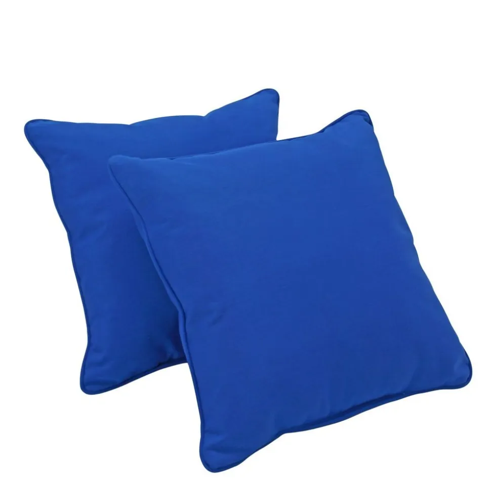 18" Indoor/Outdoor Pillows, 2 Pack - Blue