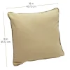 18" Indoor/Outdoor Pillows, 2 Pack - Beige Sand