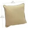 24" Indoor/Outdoor Pillows, 2 Pack - Beige Sand
