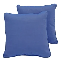 18" Indoor/Outdoor Pillows, 2 Pack - Denim Blue