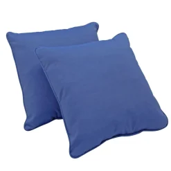 18" Indoor/Outdoor Pillows, 2 Pack - Denim Blue
