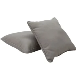 24" Indoor/Outdoor Pillows, 2 Pack - Grey