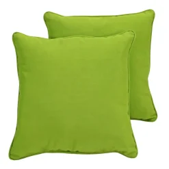 24" Indoor/Outdoor Pillows, 2 Pack - Lime Green