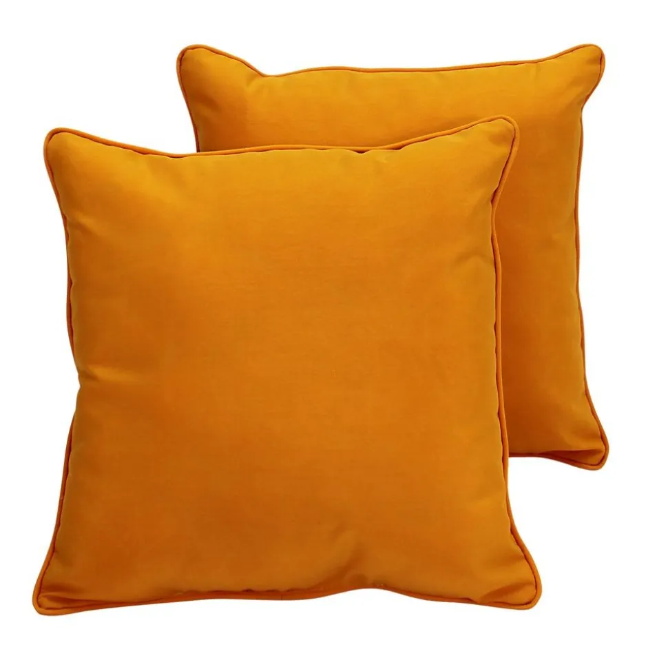 24" Indoor/Outdoor Pillows, 2 Pack - Marigold