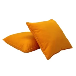 18" Indoor/Outdoor Pillows, 2 Pack - Marigold
