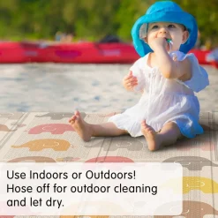 Indoor/Outdoor Portable Folding Mat, Set of 2