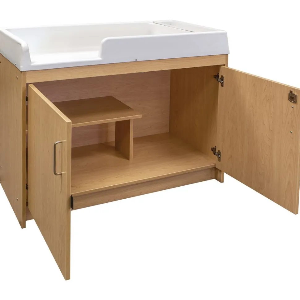 Infant Changing Table, Molded Top - Maple/Maple