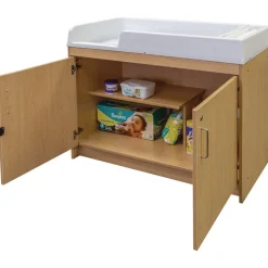 Infant Changing Table, Molded Top - Maple/Maple