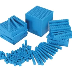 Interlocking Base Ten Starter Set - Blue