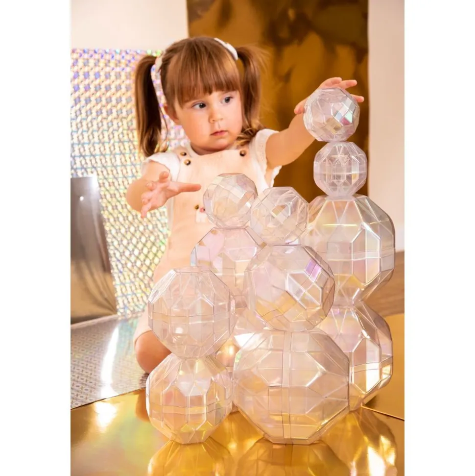 Iridescent Stacking Boulders Set of 12