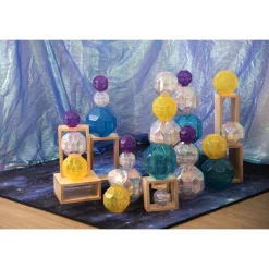 Iridescent Stacking Boulders Set of 12