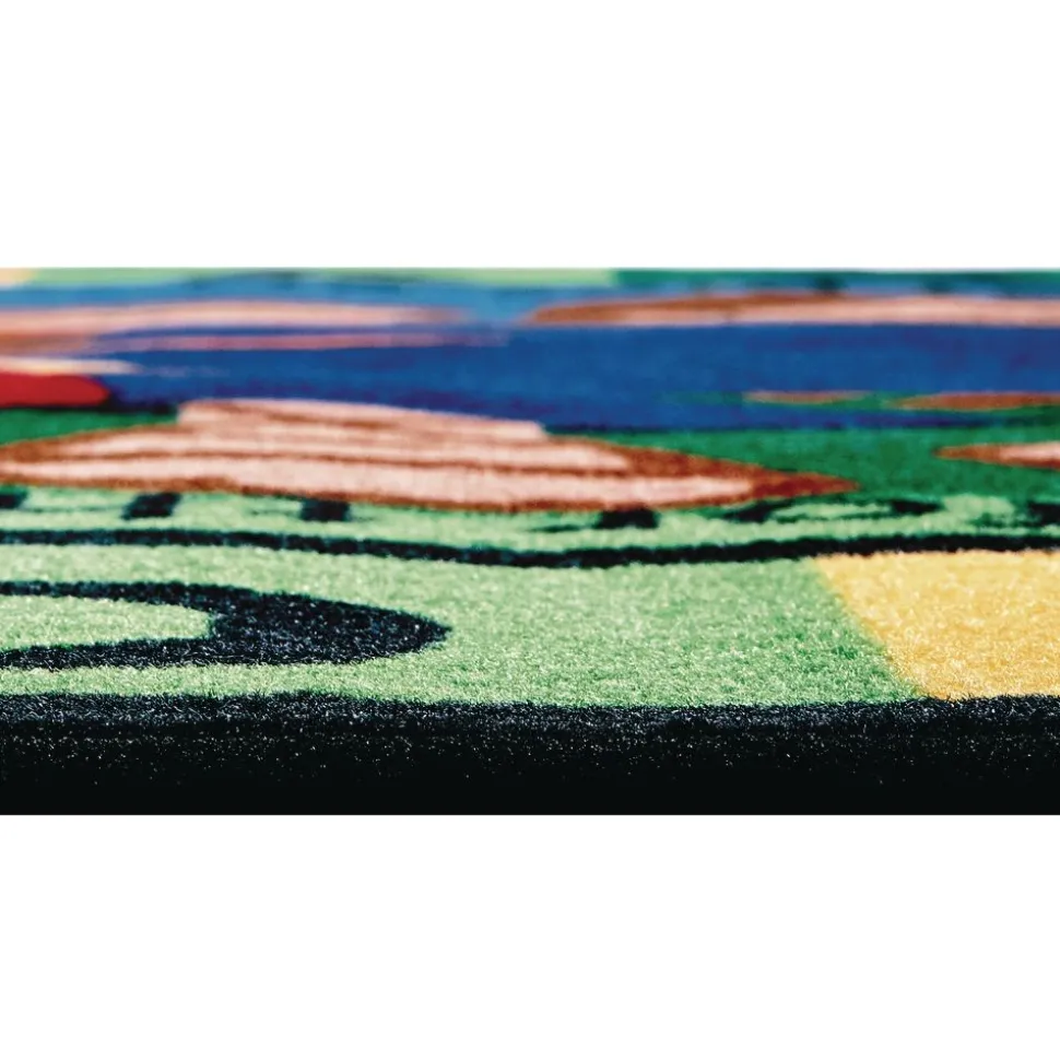 Jesus Loves the Little Children 6' x 9' Oval Kids Value PLUS Carpet