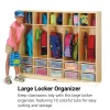 Jonti-Craft® Large Locker Organizer with 10 Colored Tubs