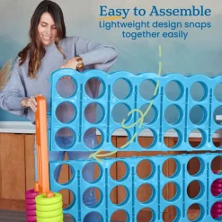 Jumbo 4-To-Score™ Vibrant Oversized Classroom Game