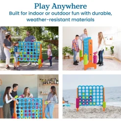 Jumbo 4-To-Score™ Vibrant Oversized Classroom Game