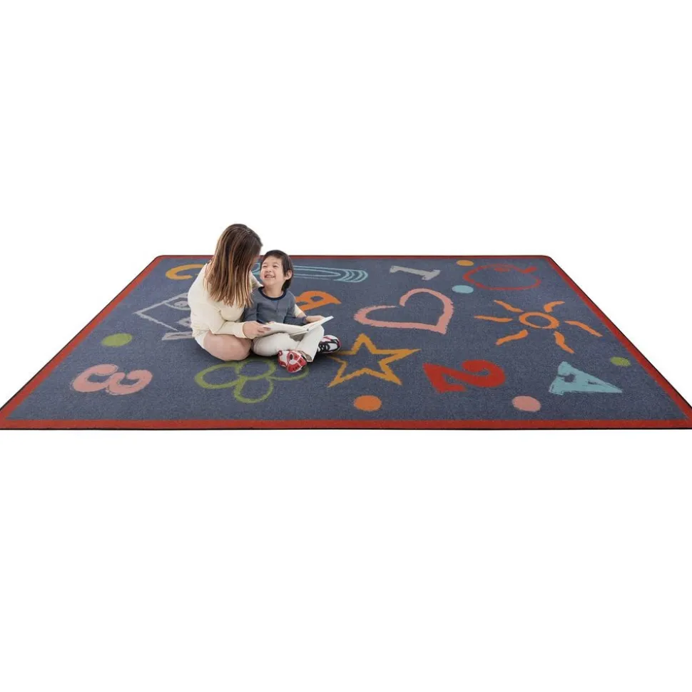 Kid’s Art™ Carpet - 5'4" x 7'8" - Chalkboard